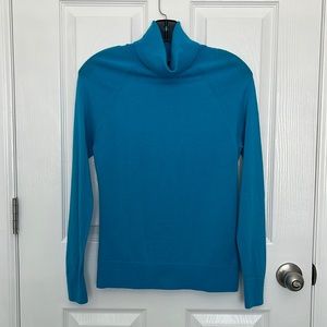 Banana Republic cyan turtleneck sweater.  Small